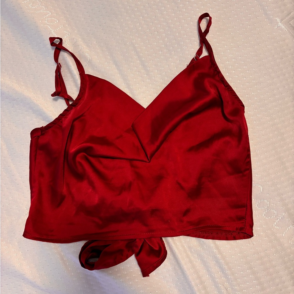 Silk Backless Top
